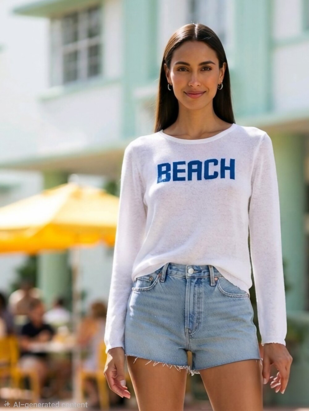 'BEACH' Coastal Crew Sweater